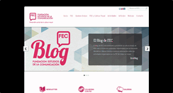 Desktop Screenshot of fundacionfec.org